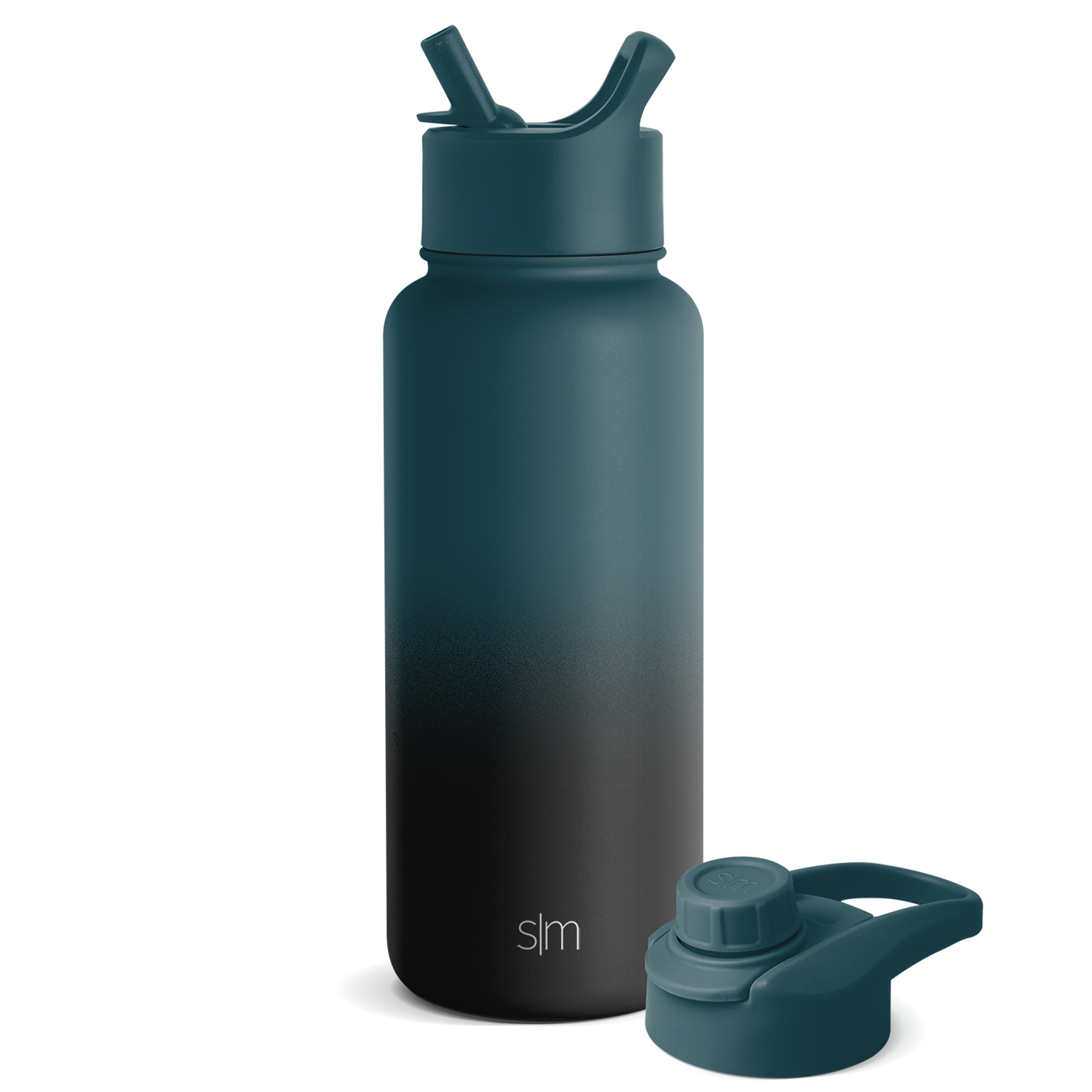 Summit Water Bottle with Straw Lid and Chug Lid - Moonlight