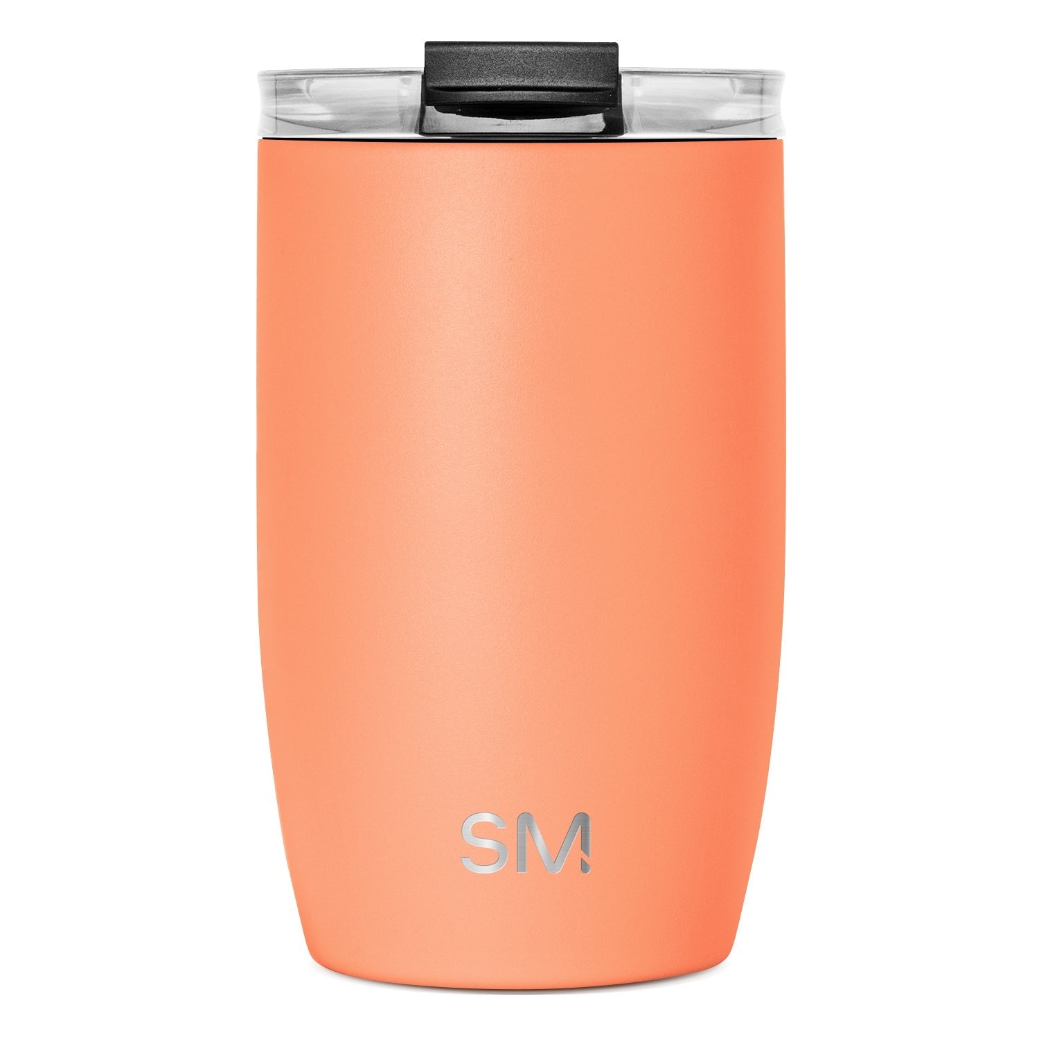 Voyager Tumbler with Clear Flip Lid & Straw - 12oz / Clementine / Flip + Straw