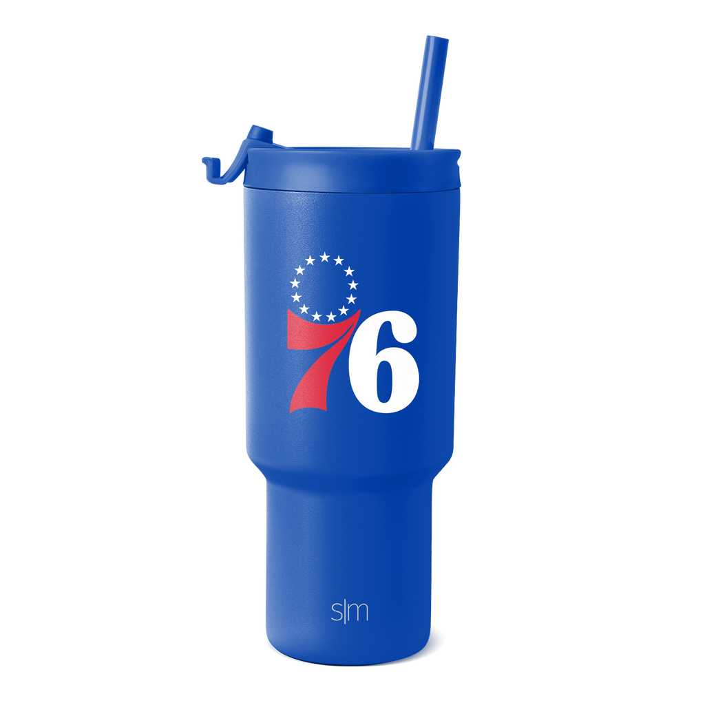 NBA Trek Tumbler with Flip Lid - Philadelphia 76ers